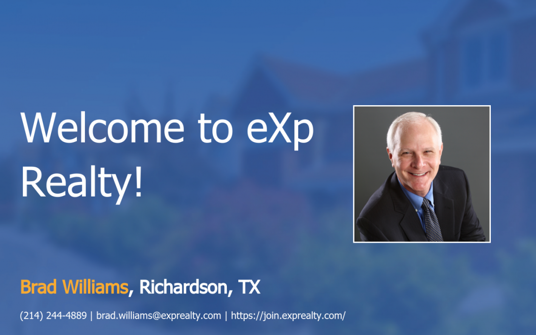 Brad Williams Joined EXP Realty!