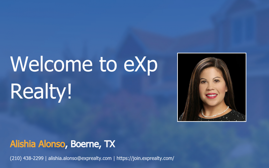 Welcome to eXp Realty Alishia Alonso!