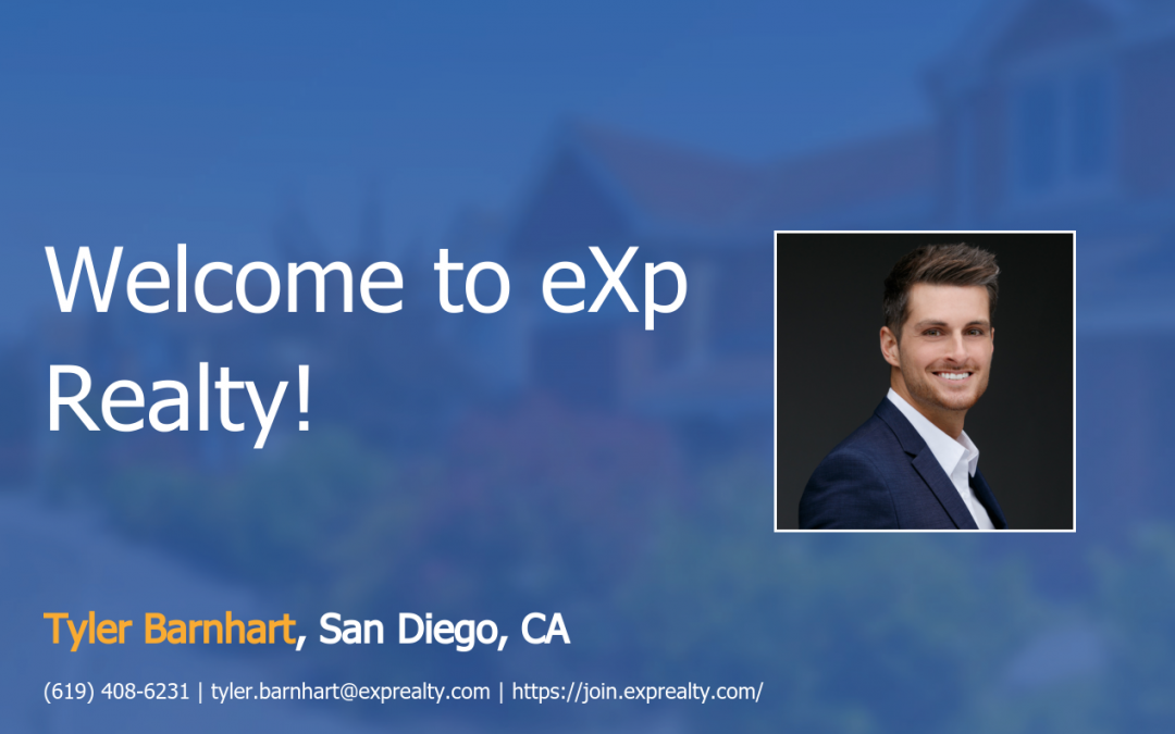 Welcome to eXp Realty Tyler Barnhart!