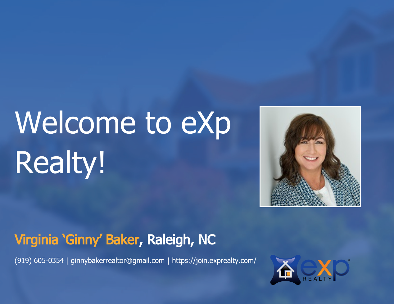 Welcome to eXp Realty Virginia ‘Ginny’ Baker!