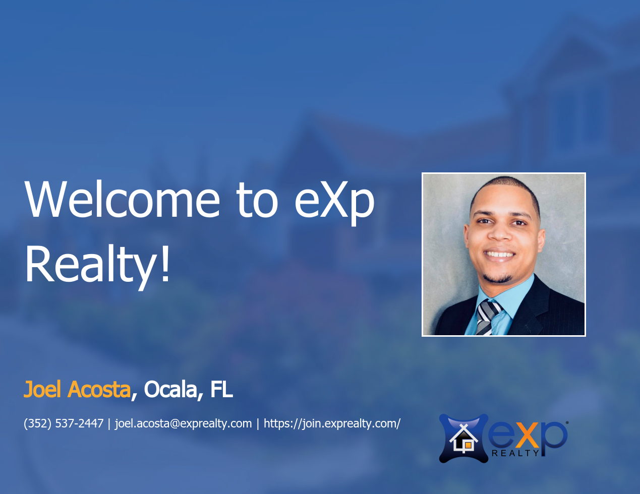 Welcome to eXp Realty Joel Acosta!
