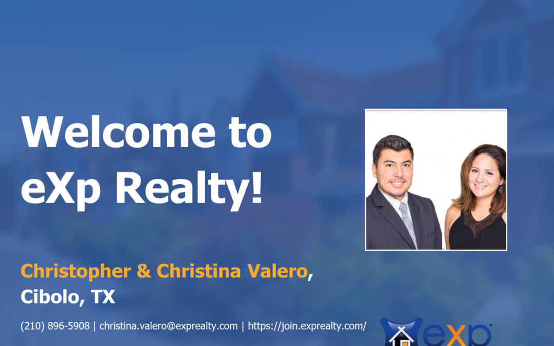 Welcome to eXp Realty Christopher & Christina Valero!