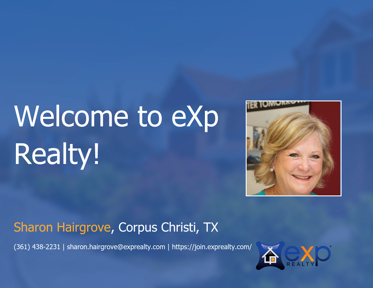 Sharon Hairgrove Joined eXp Realty!