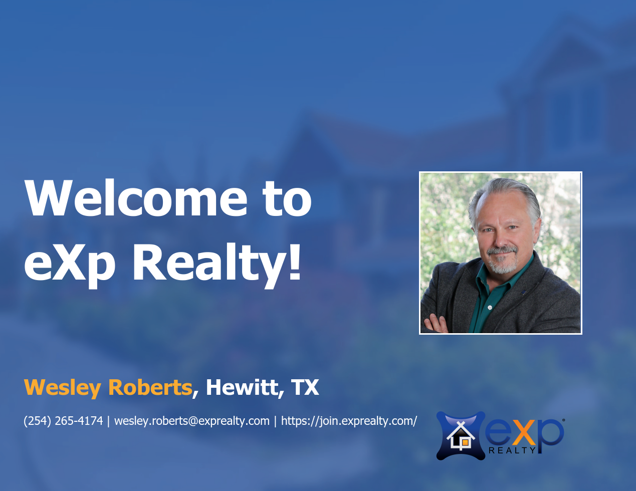 Welcome to eXp Realty Wesley Roberts!