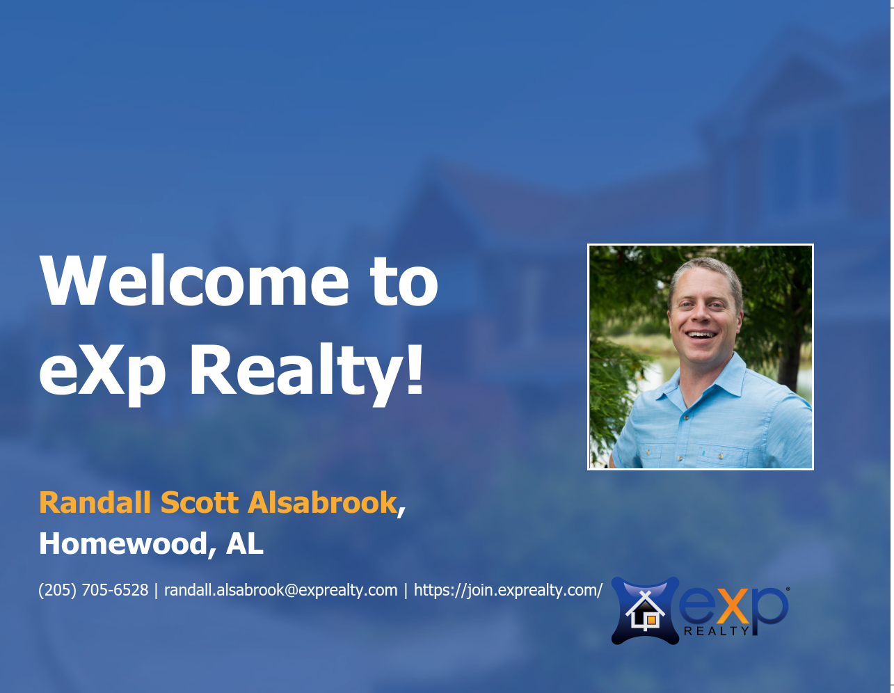 Welcome to eXp Realty Randall Scott Alsabrook!
