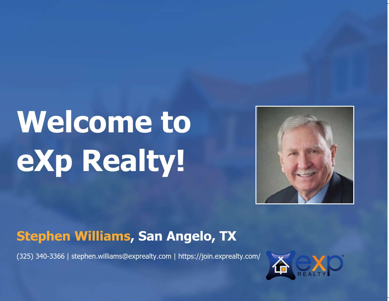 Welcome to eXp Realty Stephen Williams!