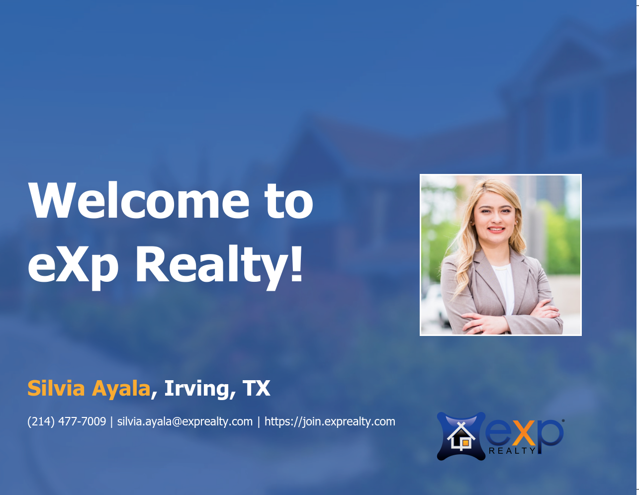 Welcome to eXp Realty  Silvia Ayala!