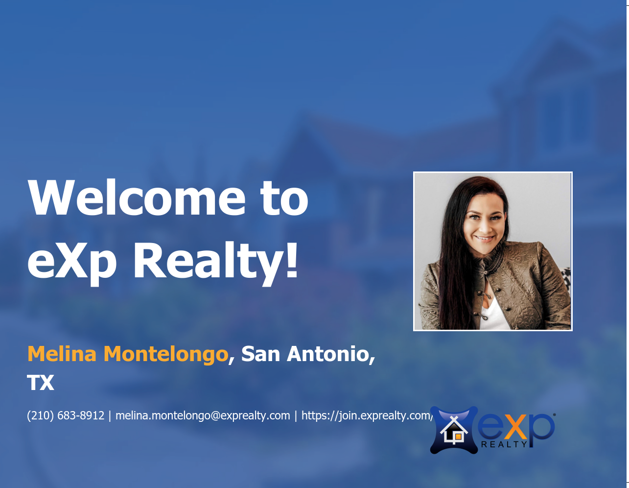 Welcome to eXp Realty Melina Montelongo!