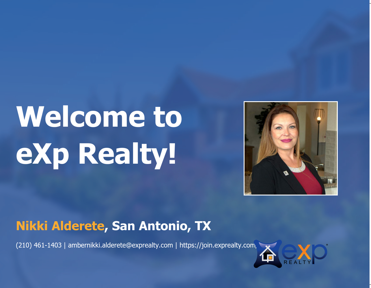 Welcome to eXp Realty Nikki Alderete!