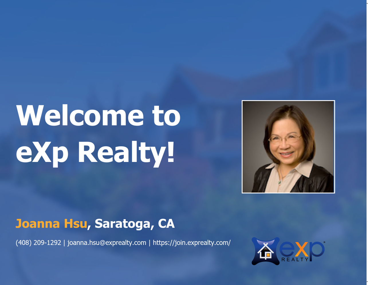 Welcome to eXp Realty Joanna Hsu!