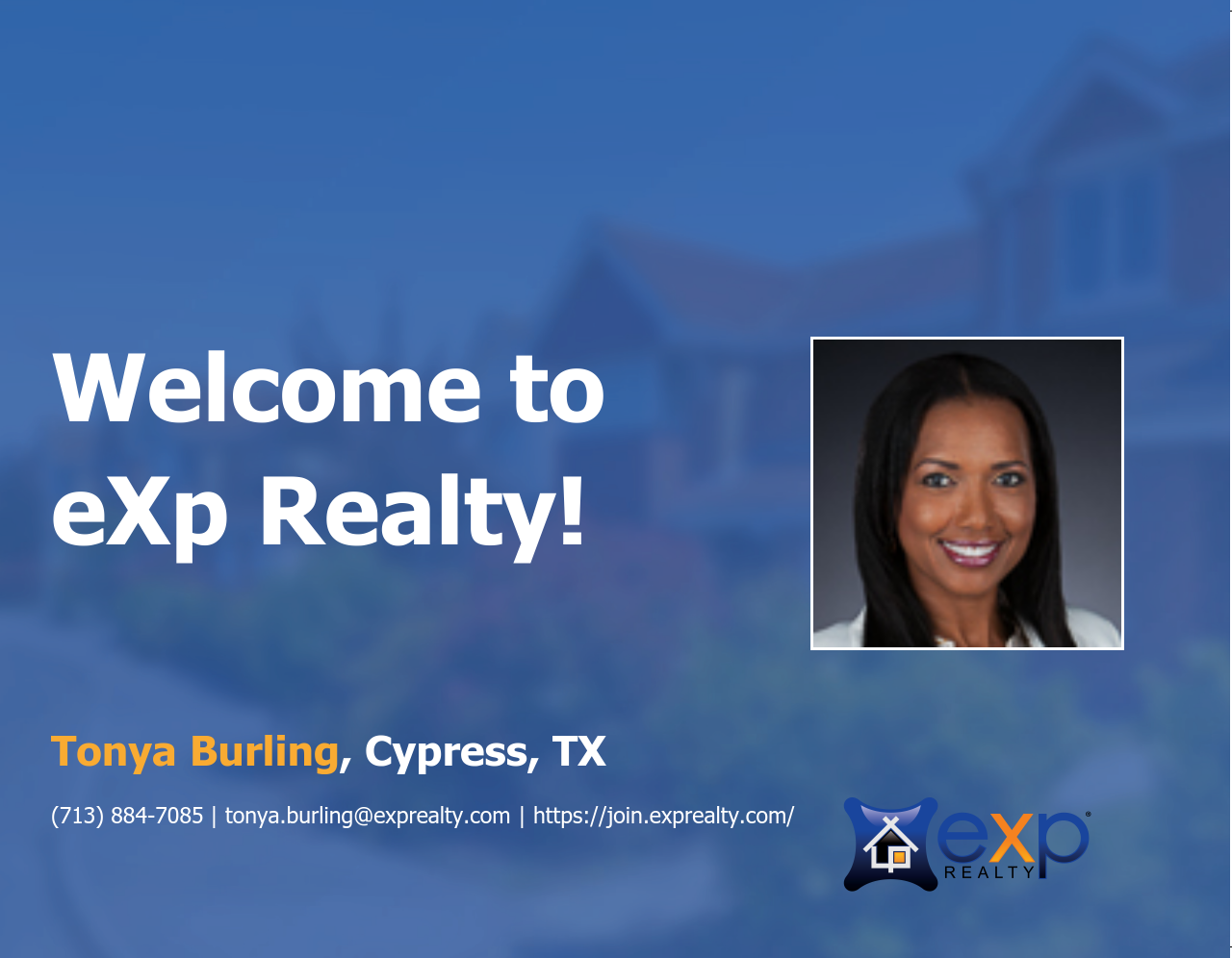 eXp Realty Welcomes Tonya Burling!