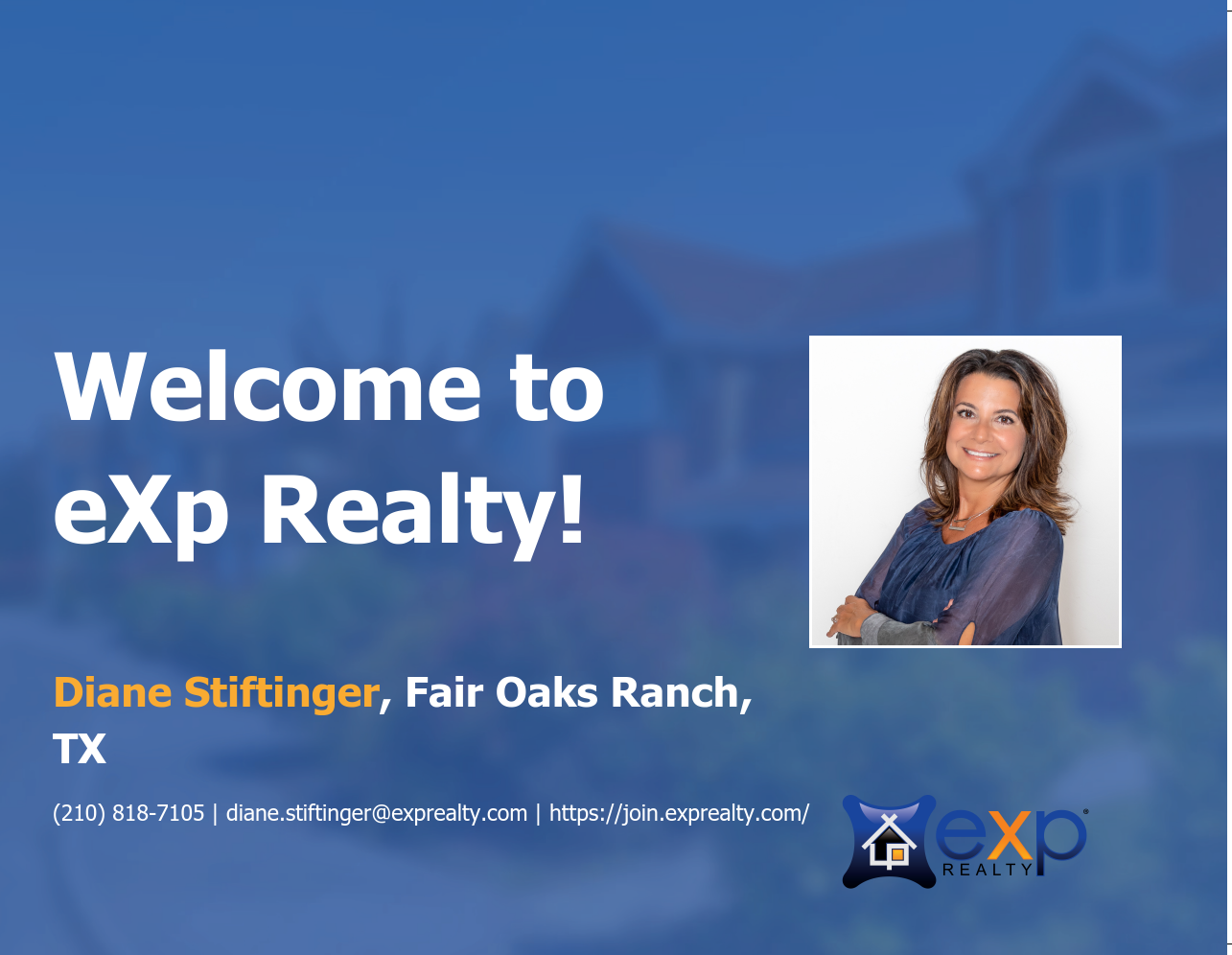 Welcome to eXp Realty Diane Stiftinger!