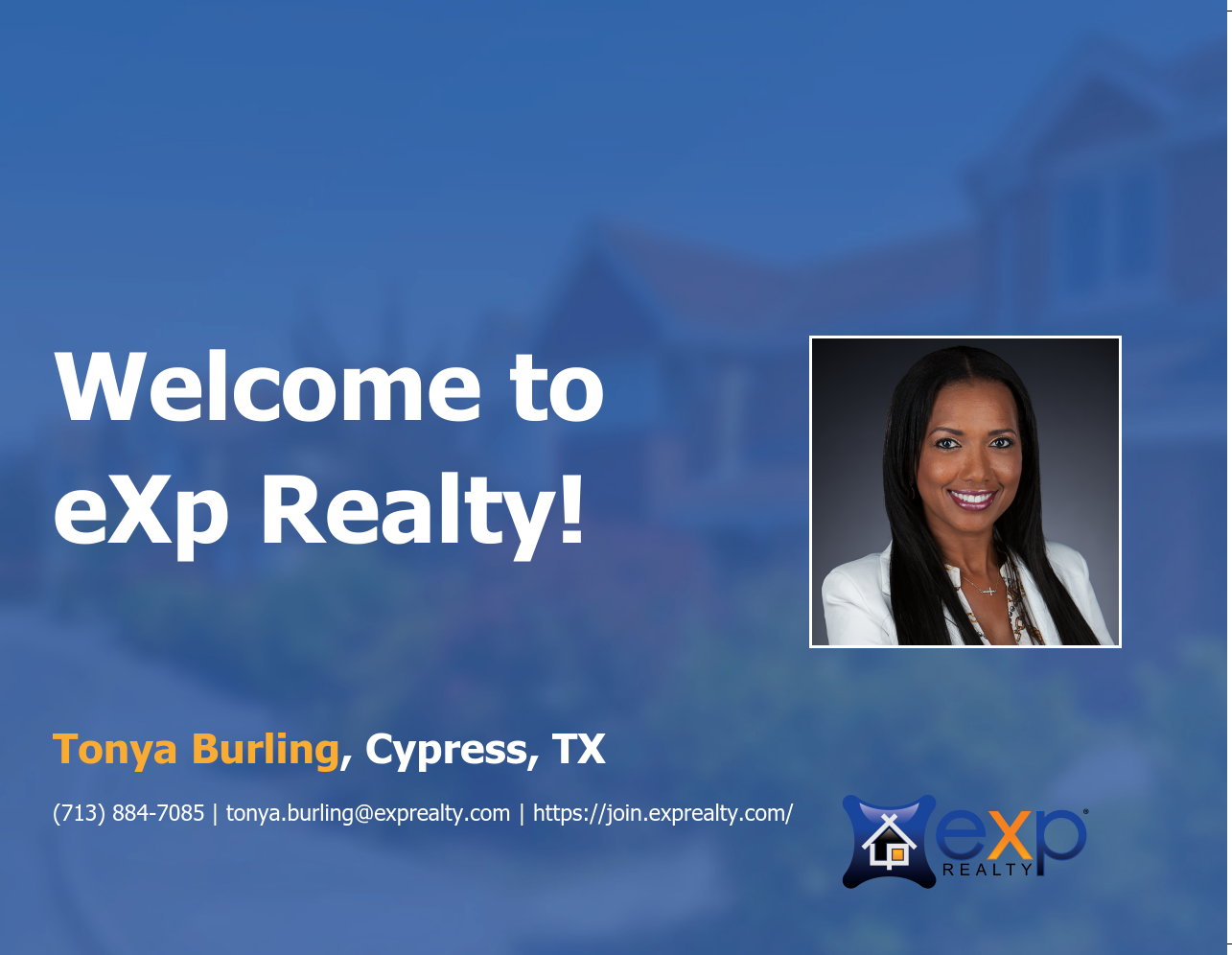 Welcome to eXp Realty Tonya Burling!
