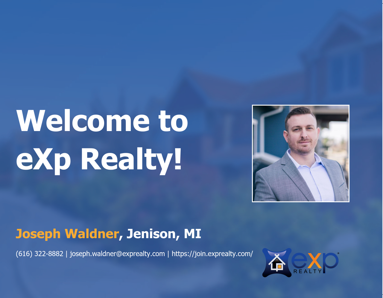 Welcome to eXp Realty Joseph Waldner!