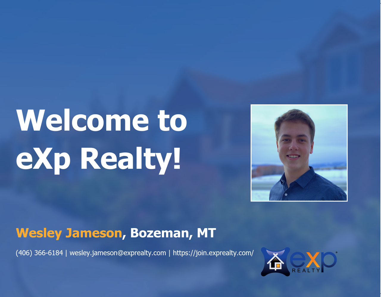 Welcome to eXp Realty Wesley Jameson!