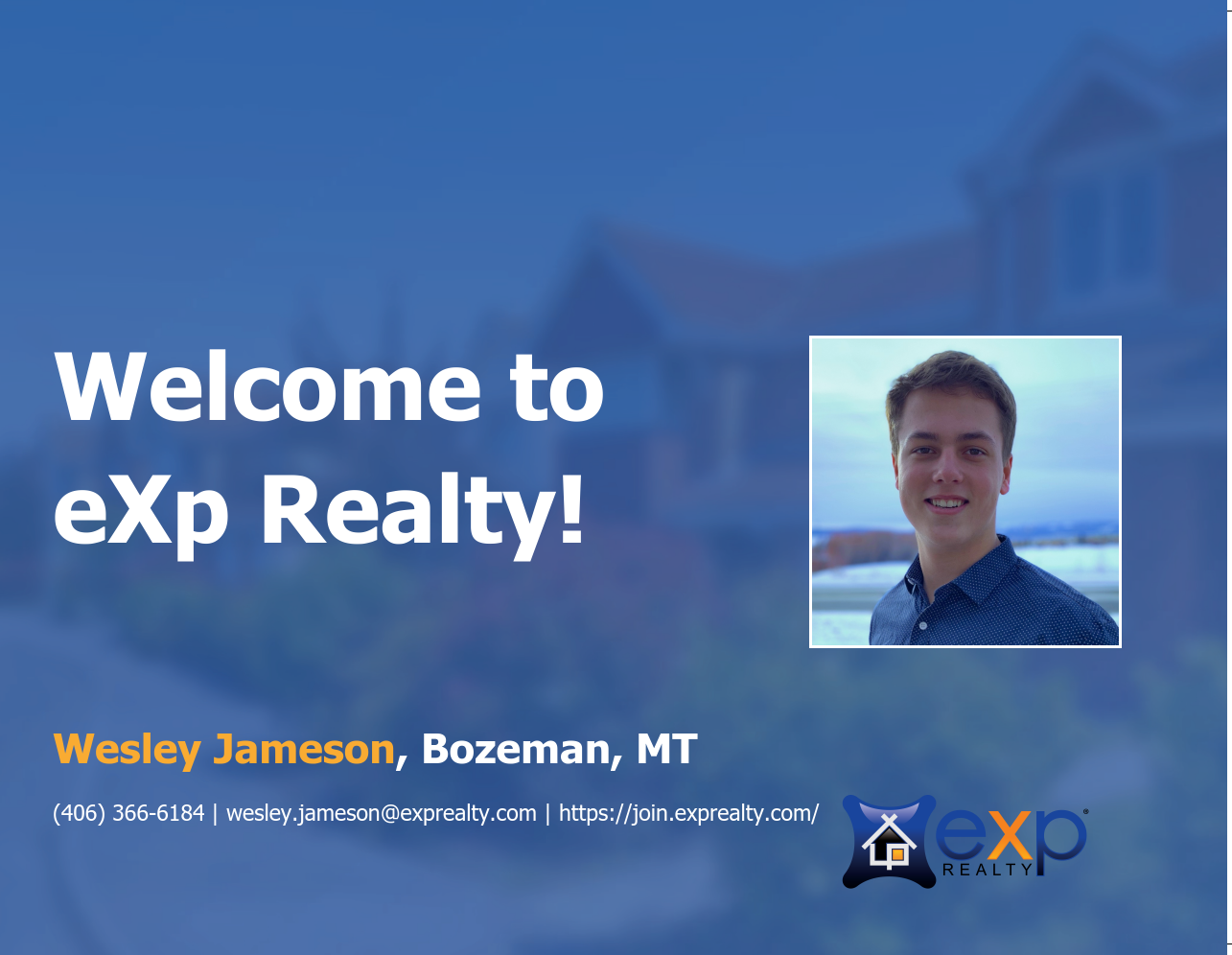Welcome to eXp Realty Wesley Jameson!
