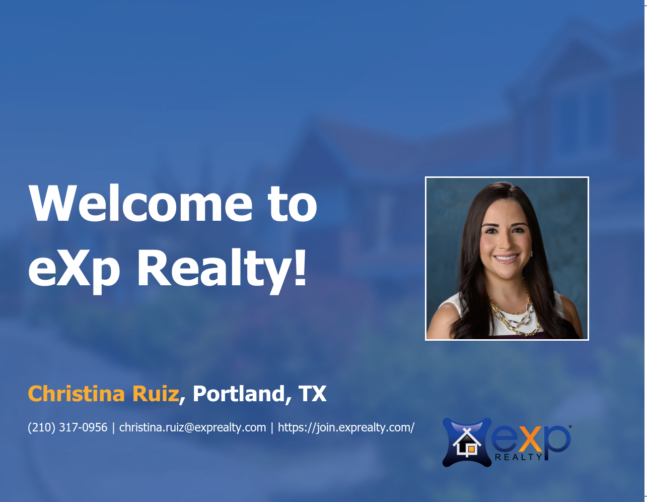 Welcome to eXp Realty Christina Ruiz!