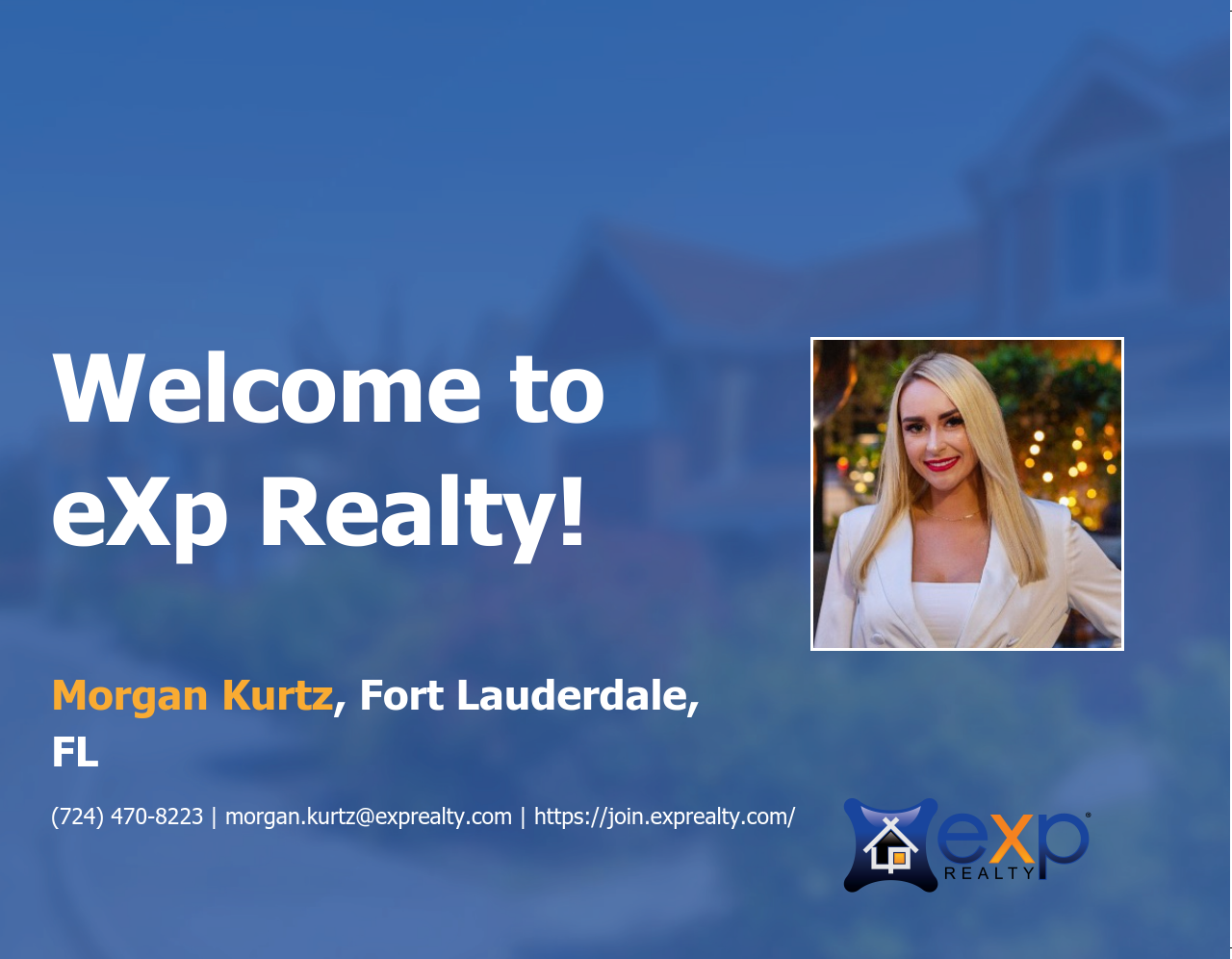 Morgan Kurtz Joined eXp Realty!
