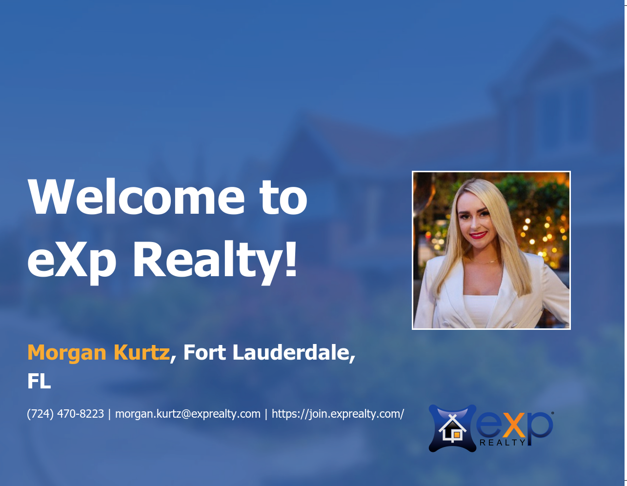Morgan Kurtz Joined eXp Realty!
