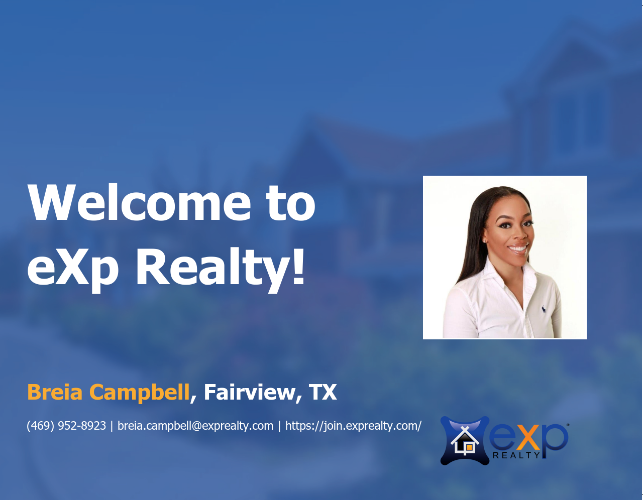 eXp Realty Welcomes Breia Campbell!