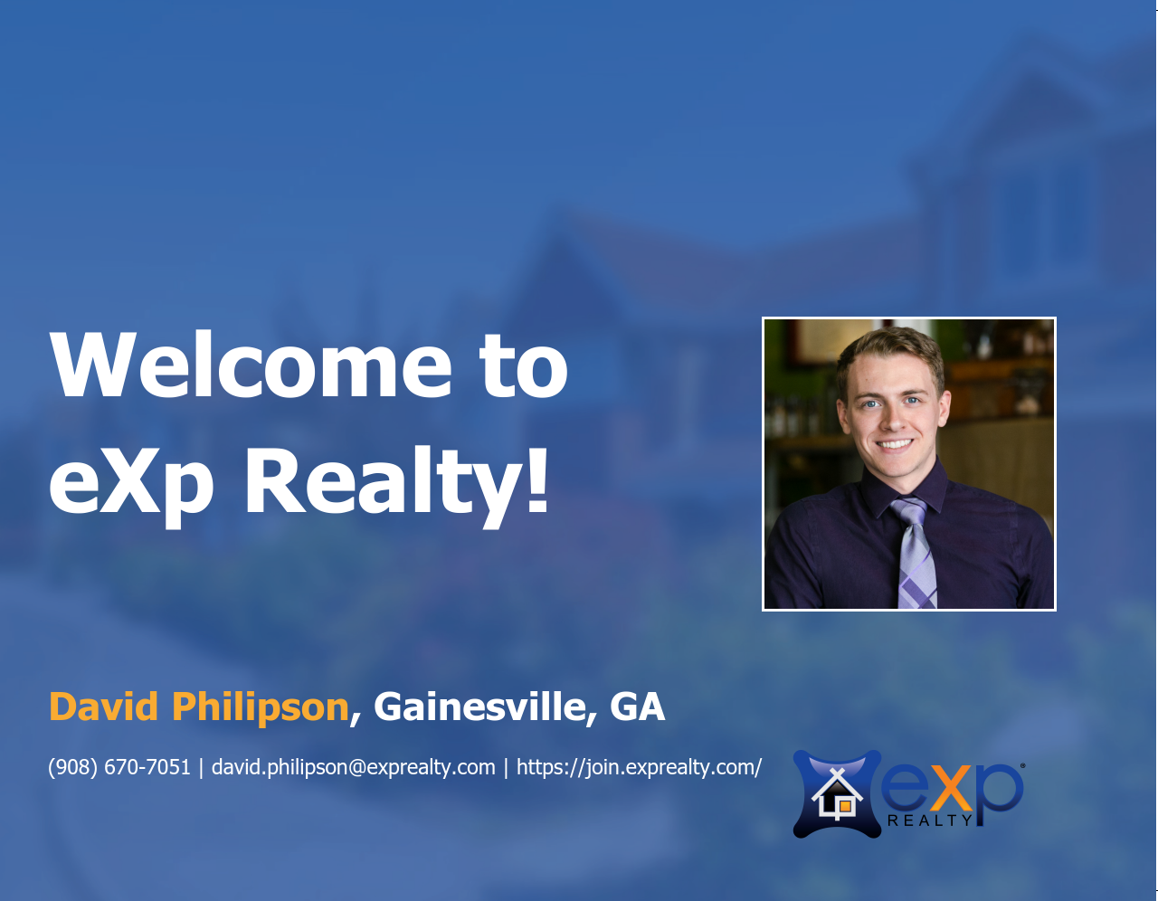Welcome to eXp Realty David Philipson!
