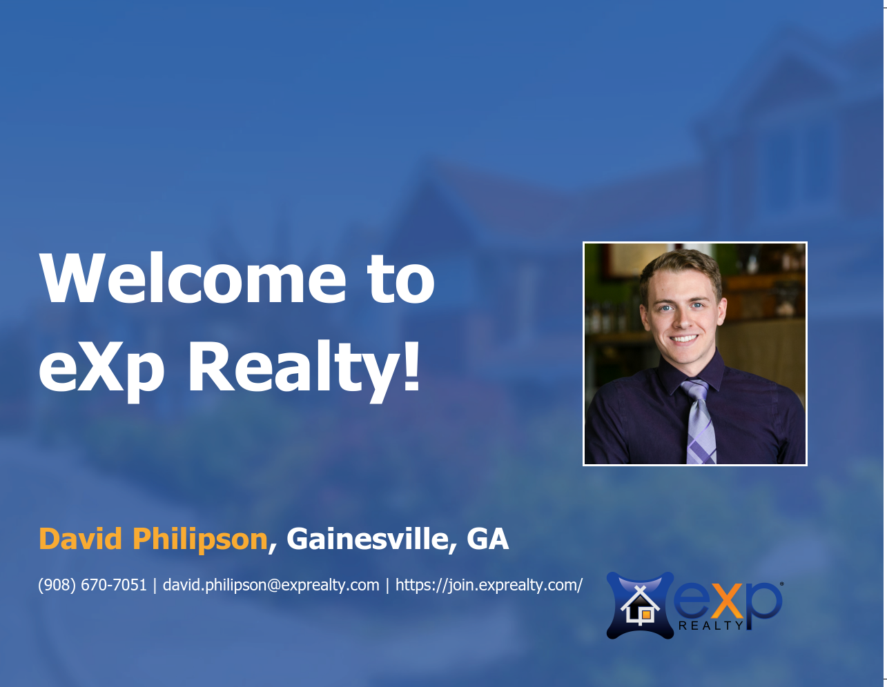 Welcome to eXp Realty David Philipson!