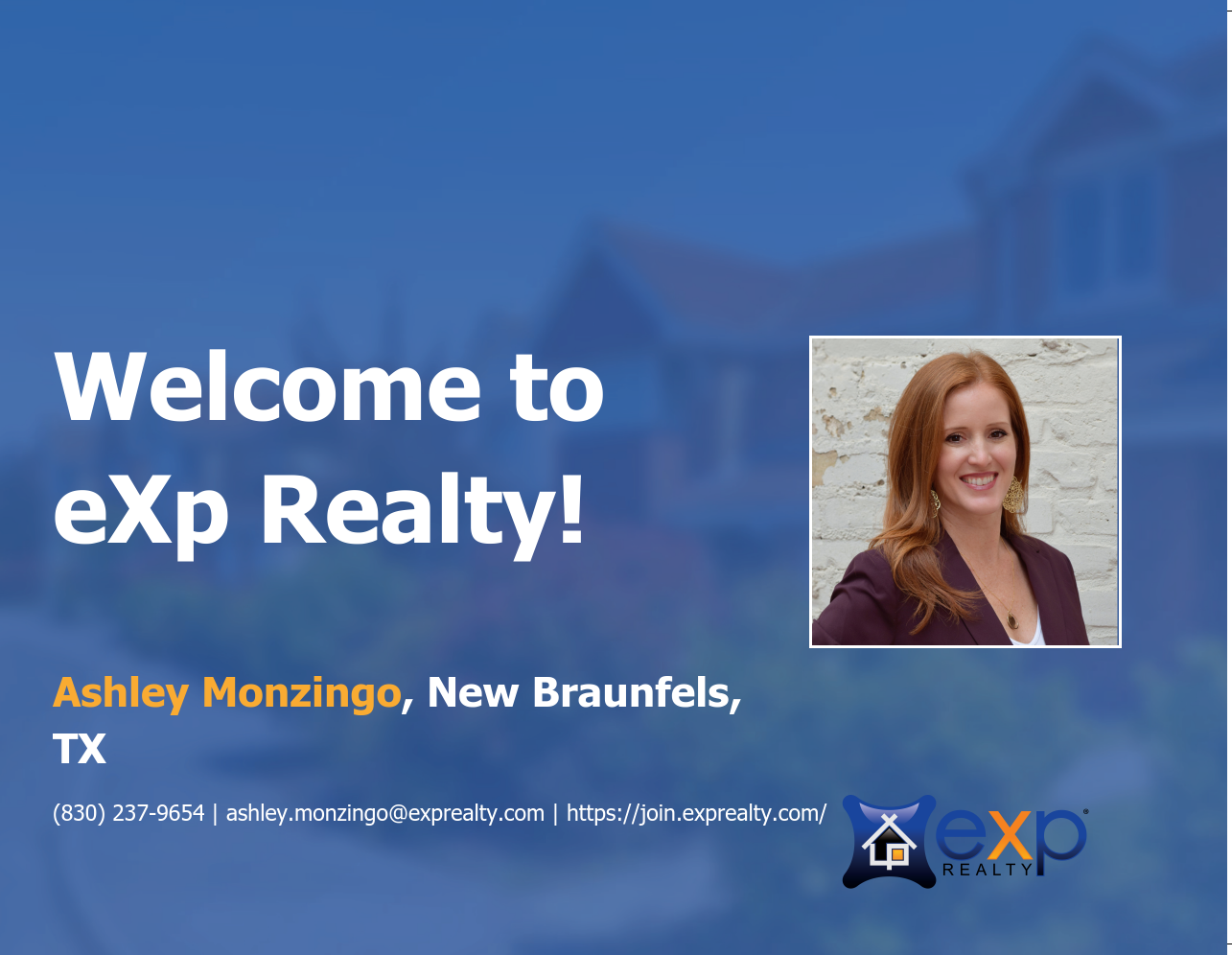 Ashley Monzingo Joined eXp Realty!