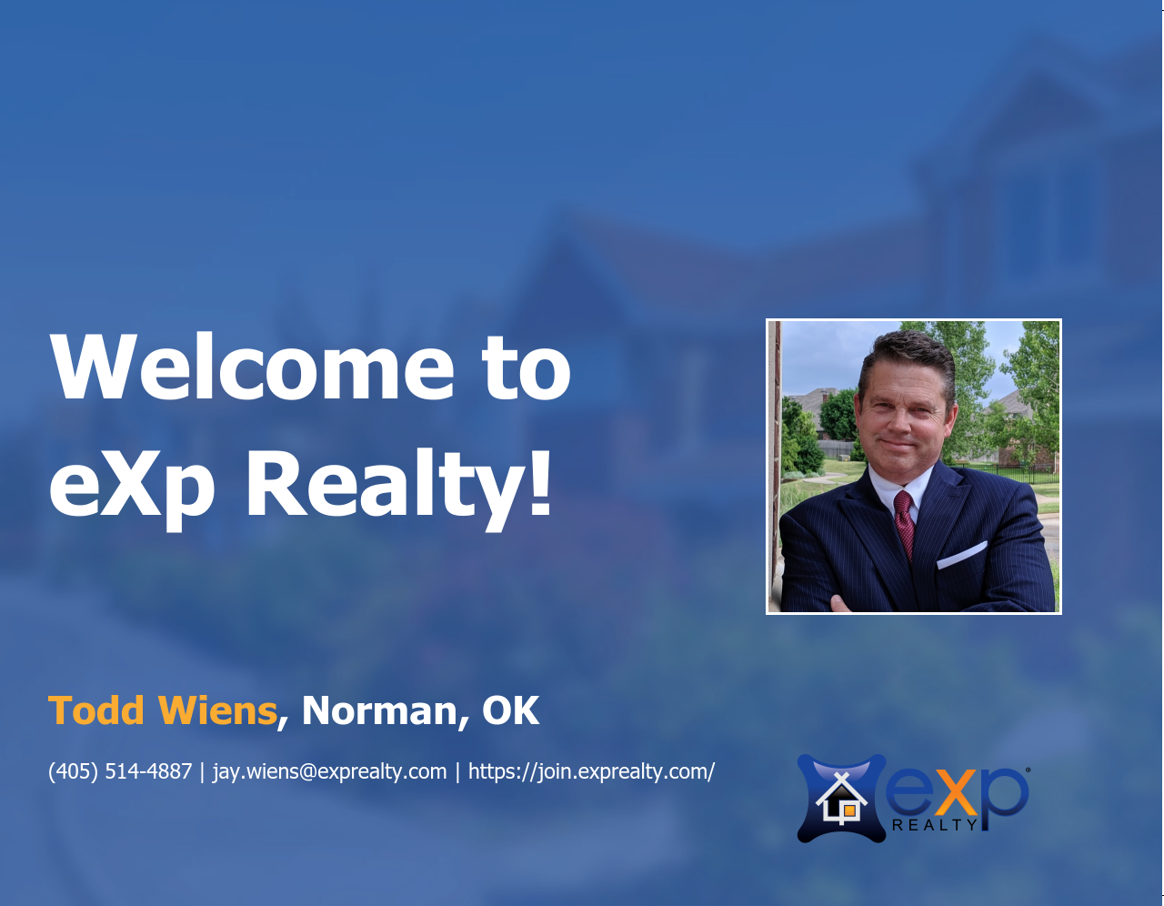 Welcome to eXp Realty Todd Wiens!