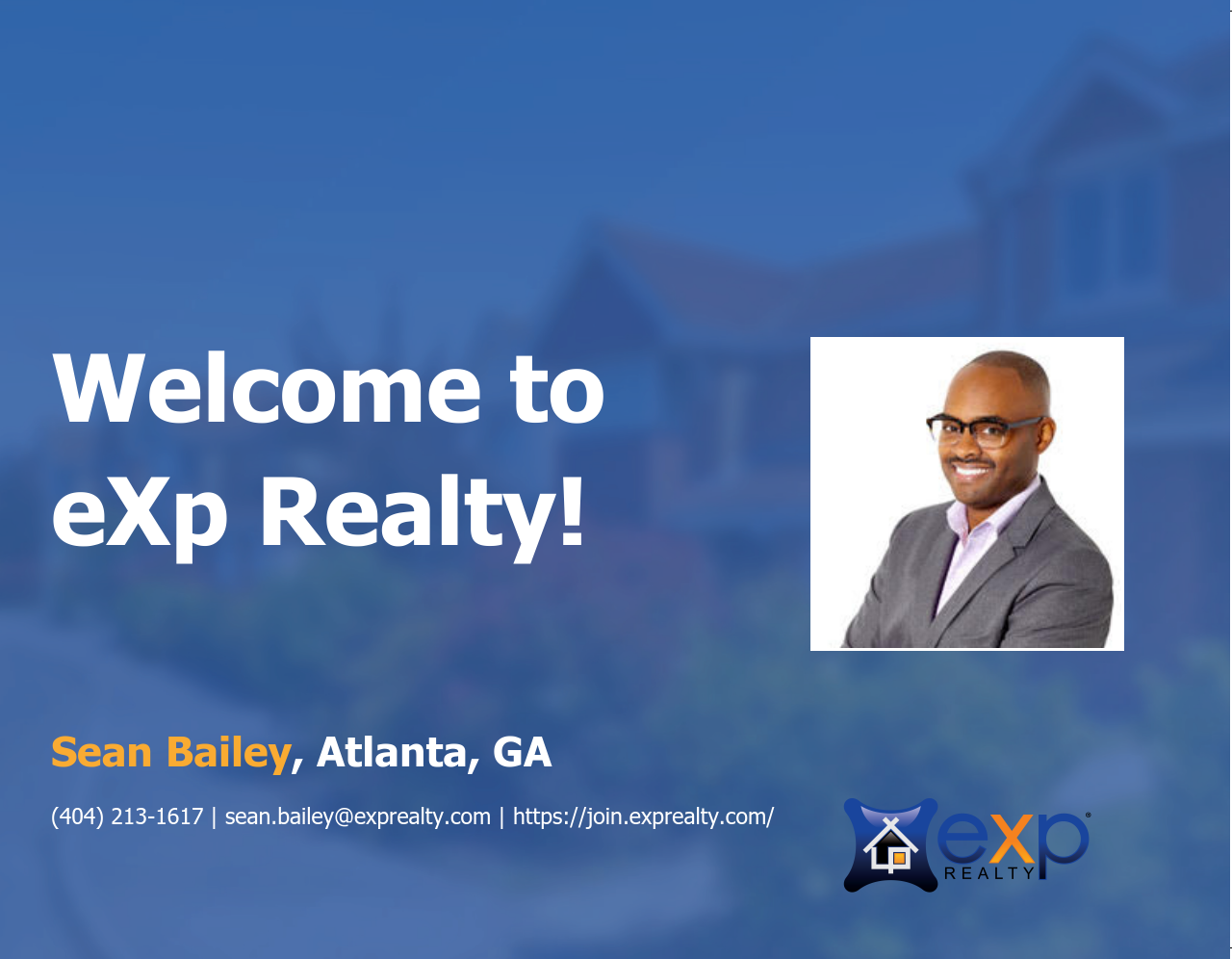 Welcome to eXp Realty Sean Bailey!