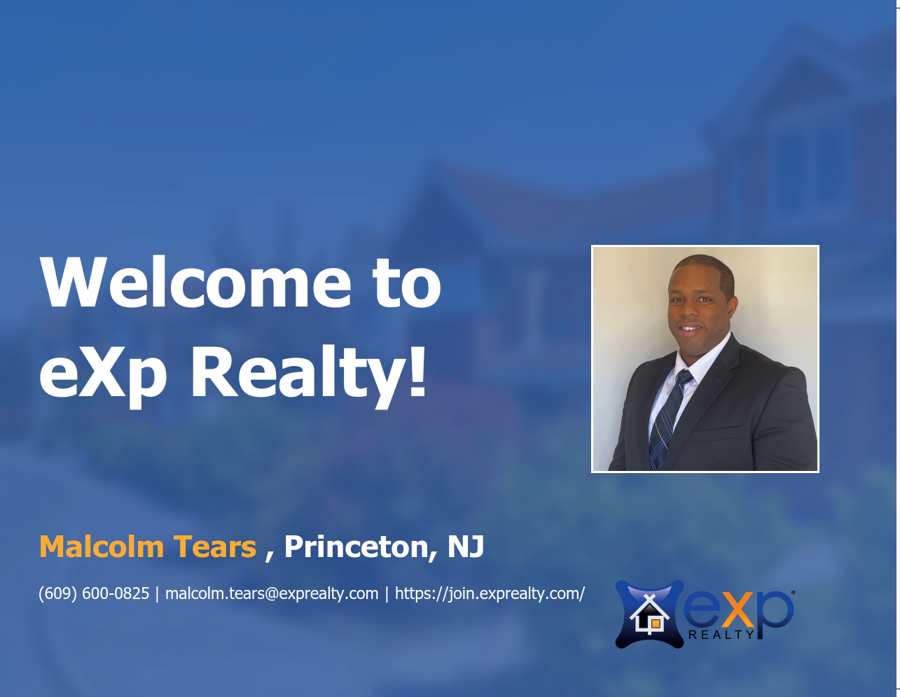 Welcome to eXp Realty Malcolm Tears !