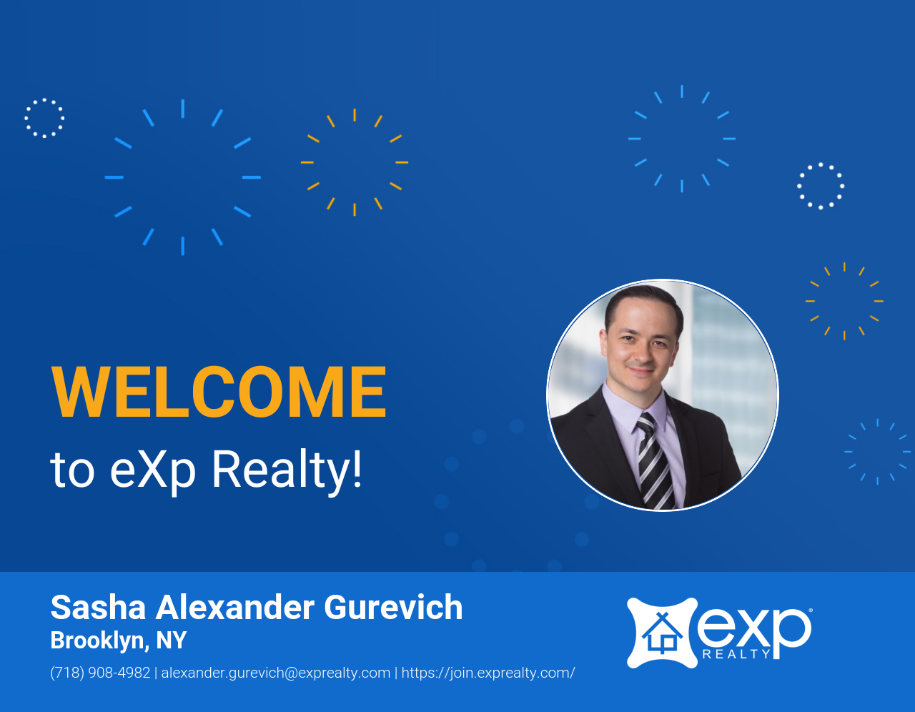 Welcome to eXp Realty Sasha Alexander Gurevich!