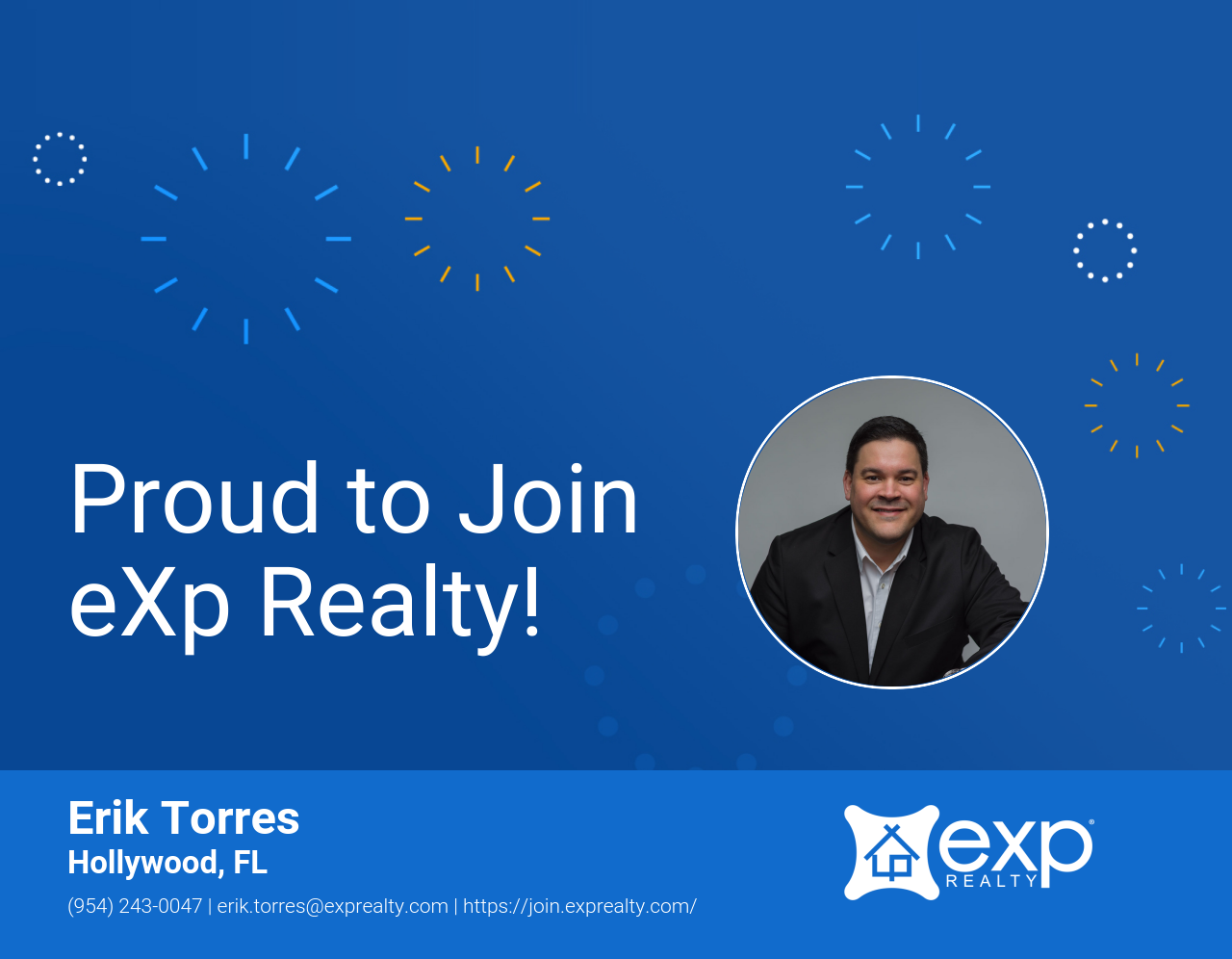 Welcome to eXp Realty Erik Torres!