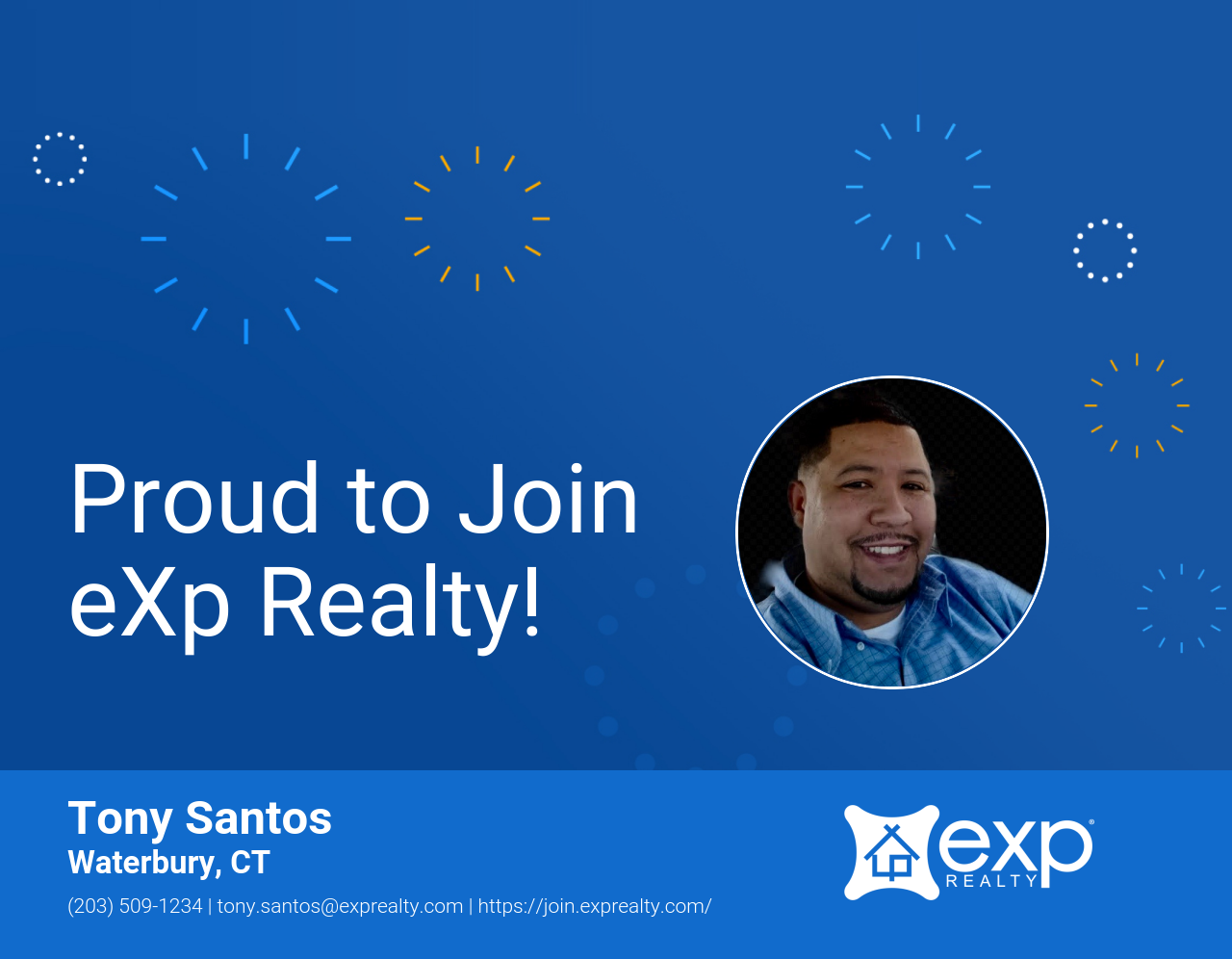 Welcome to eXp Realty Tony Santos!