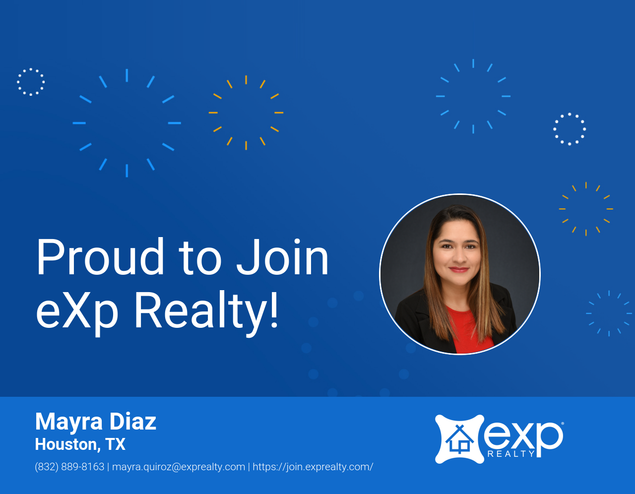 Mayra Diaz Joined eXp Realty!