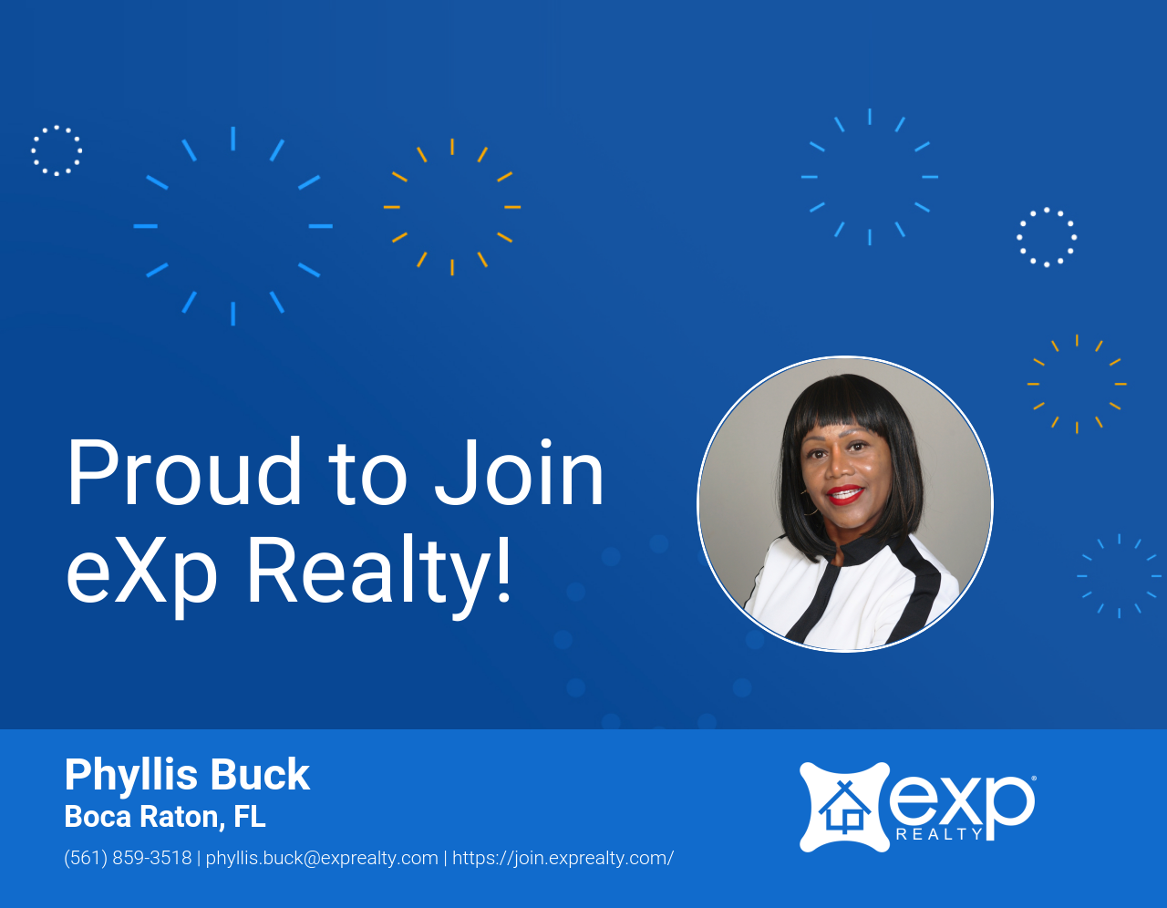 Phyllis Buck Joined eXp Realty!
