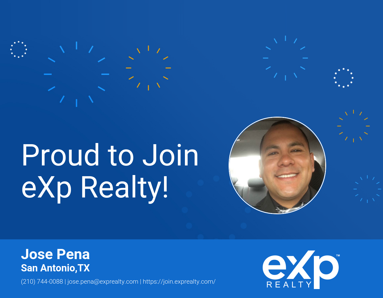 eXp Realty Welcomes Jose Pena!