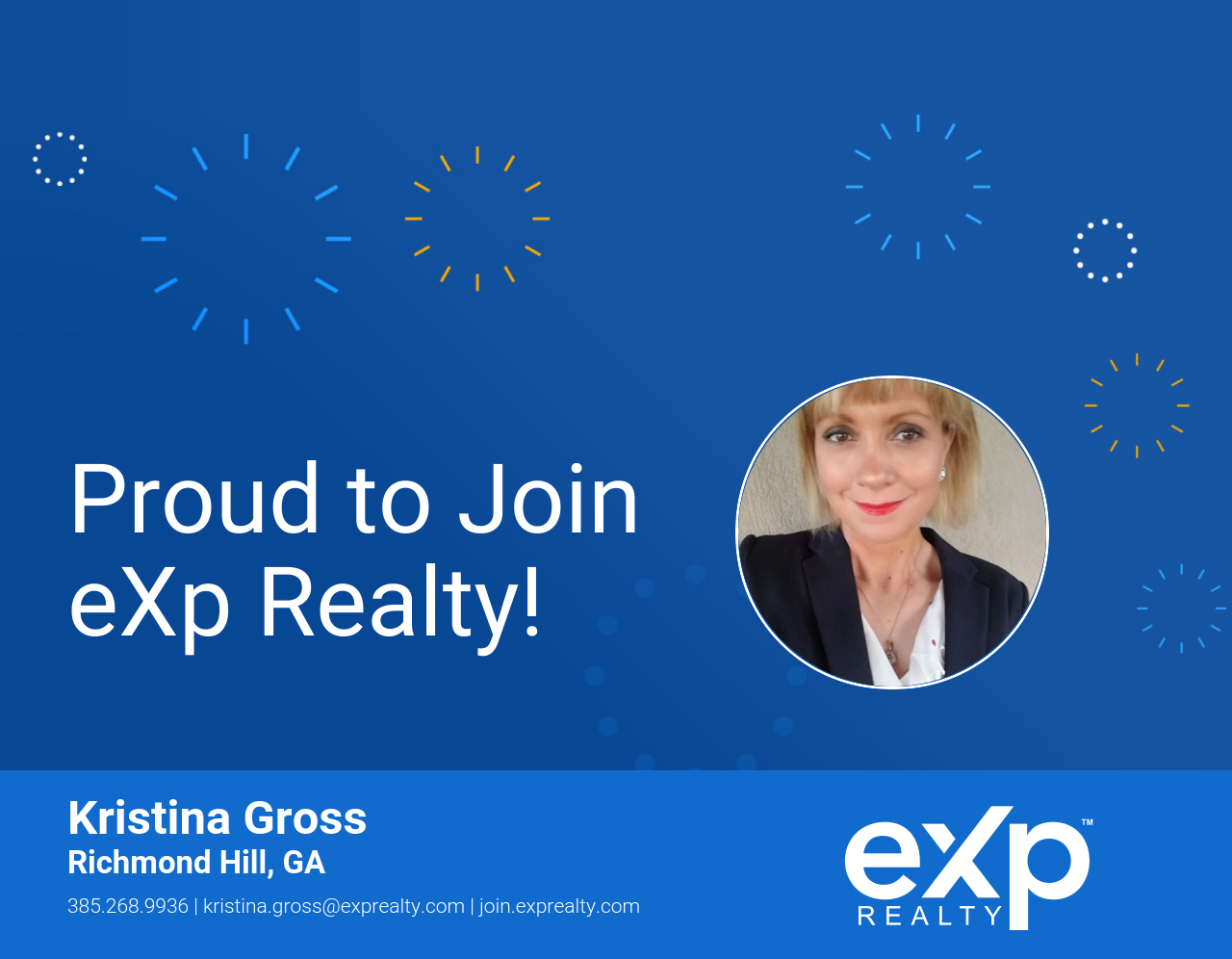 Kristina Gross Joined eXp Realty!