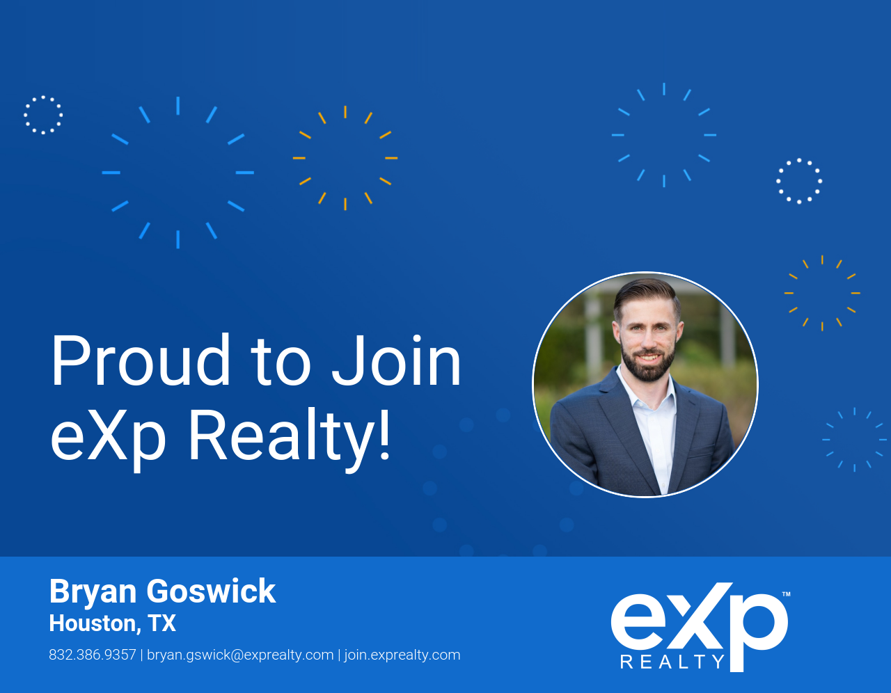 eXp Realty Welcomes Bryan Goswick!