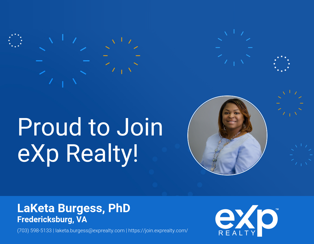 LaKeta Burgess, PhD Joined eXp Realty!