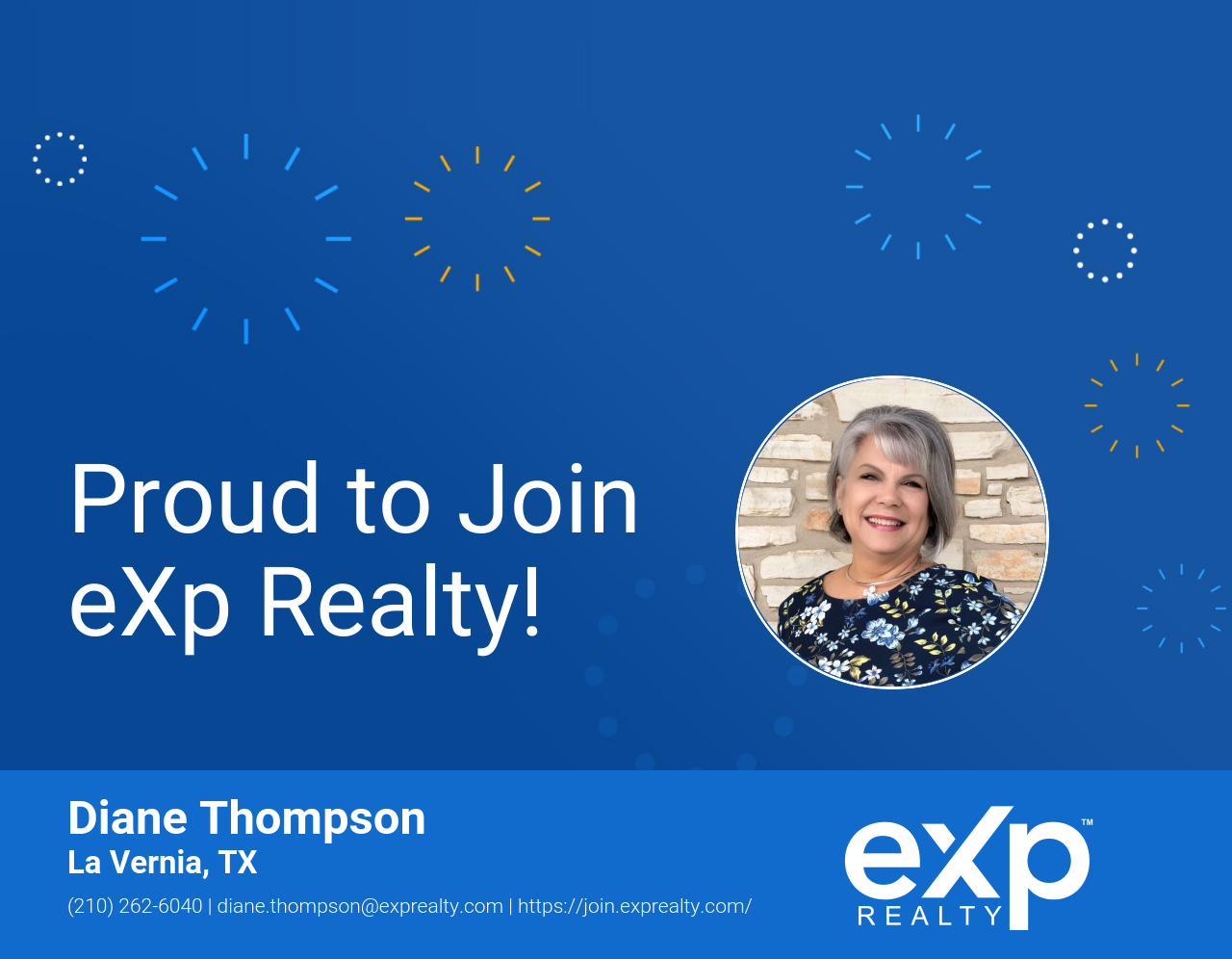 Diane Thompson Joined eXp Realty!