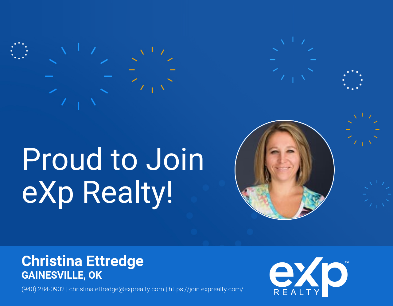 eXp Realty Welcomes Christina Ettredge!