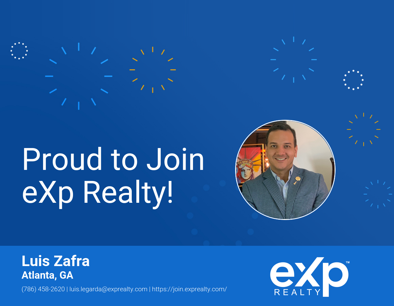 eXp Realty Welcomes Luis Zafra!