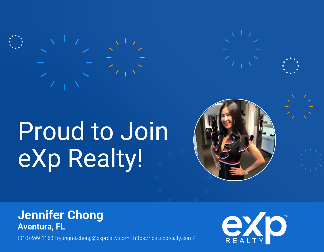Jennifer Chong Joined eXp Realty!