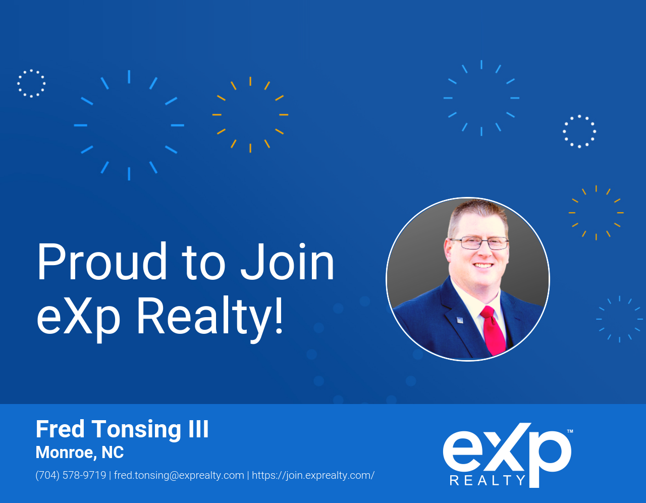 Fred Tonsing III Joined eXp Realty!