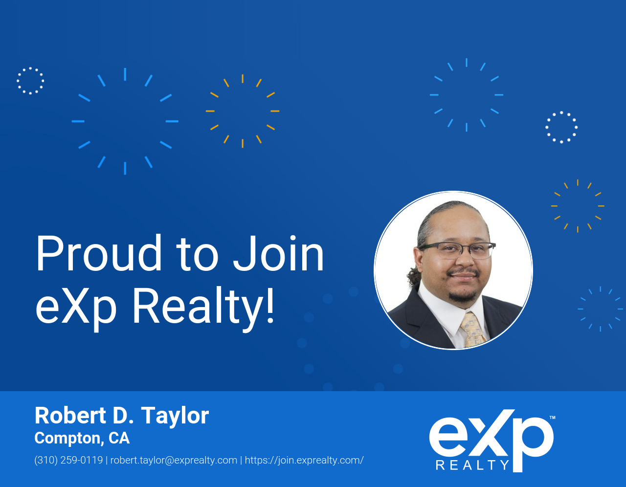 eXp Realty Welcomes Robert D. Taylor!