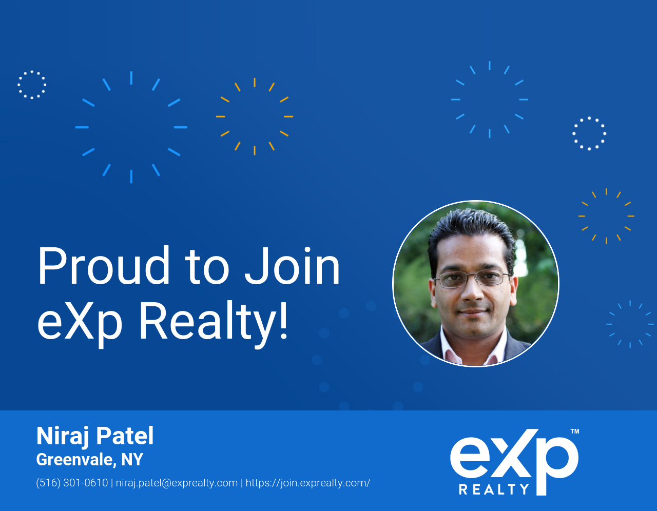 eXp Realty Welcomes Niraj Patel!