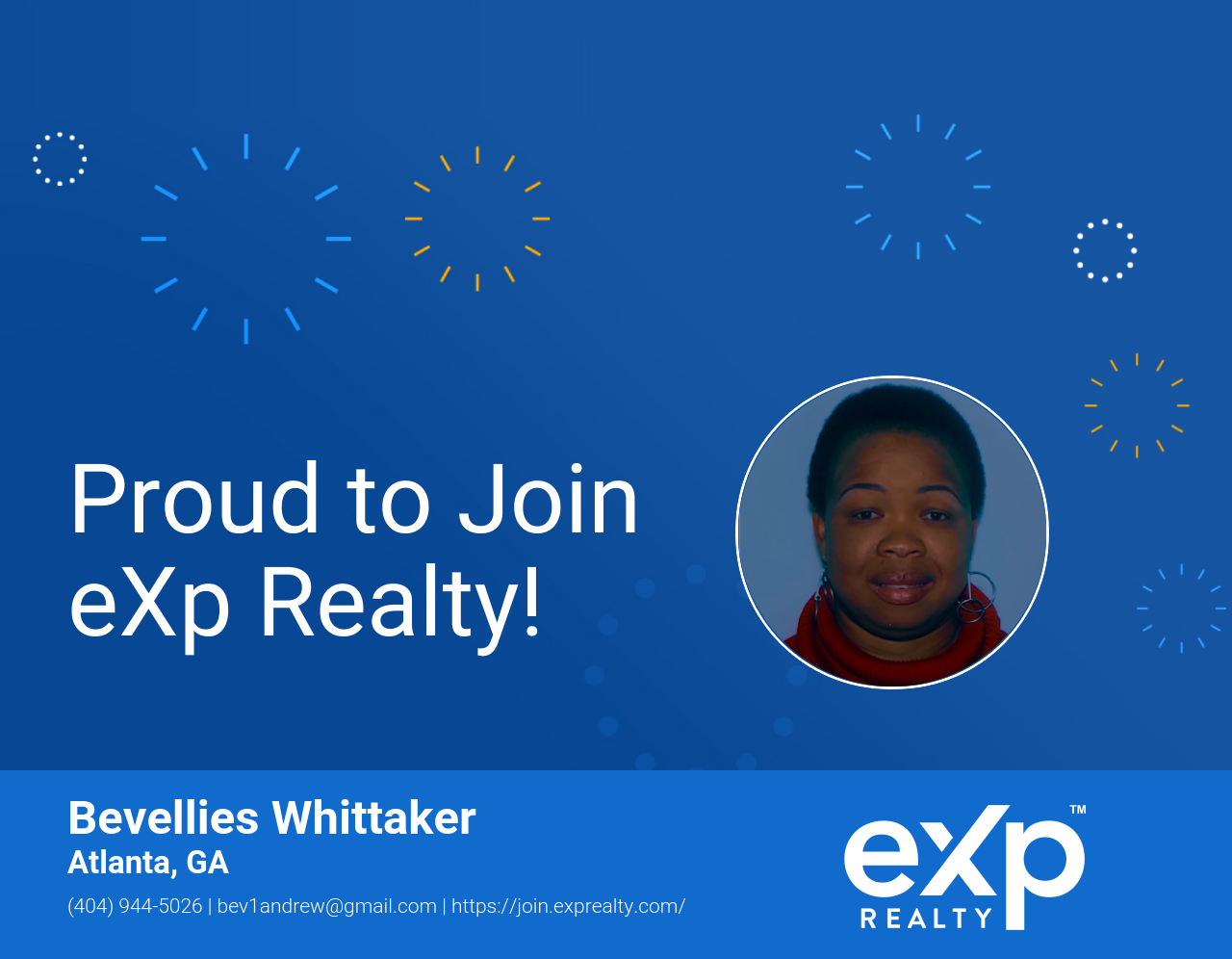 eXp Realty Welcomes Bevellies Whittaker!