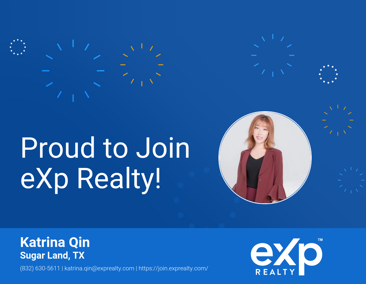eXp Realty Welcomes Katrina Qin!