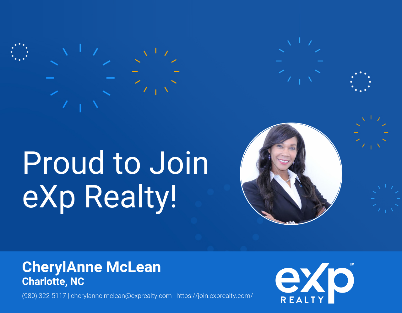 Cheryl Anne McLean Joined eXp Realty!
