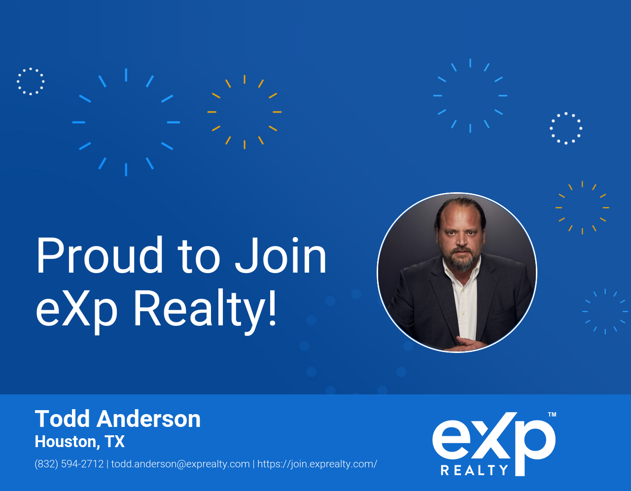 eXp Realty Welcomes Todd Anderson!